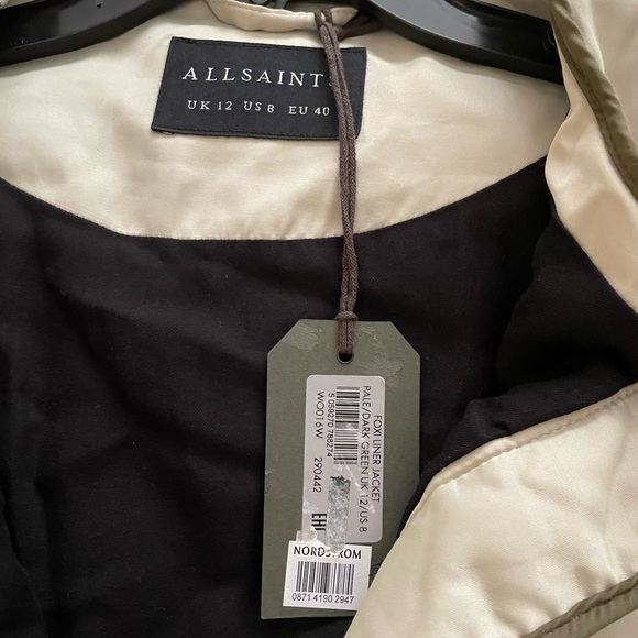 BNWT All Saints Foxi Liner Jacket size 8 - Picture 6 of 9